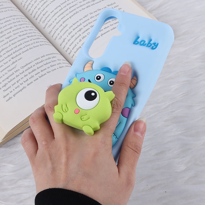 قاب عروسکی سامسونگ Galaxy A55 پاپ سوکت دار طرح Mike & Sully