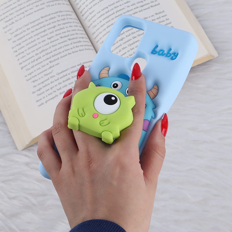 قاب عروسکی سامسونگ Galaxy A21s پاپ سوکت دار طرح Mike & Sully
