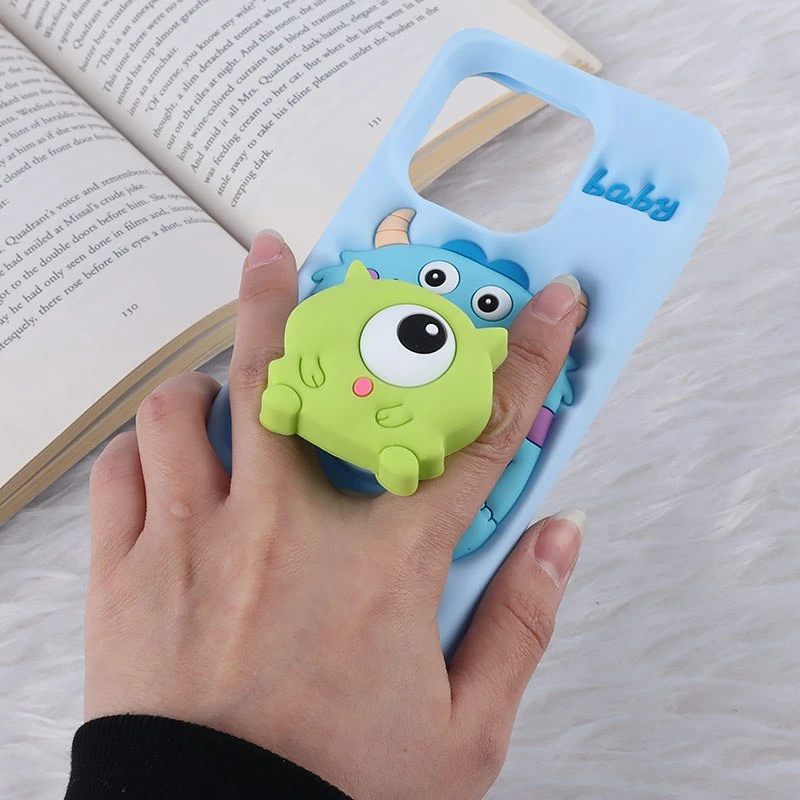 قاب عروسکی شیائومی Redmi Note 13 4G پاپ سوکت دار طرح Mike & Sully
