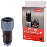 شارژر فندکی فست شارژ Pioneer QC3.0 PD 3.6A 38W