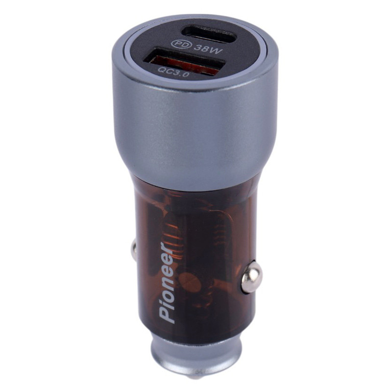 شارژر فندکی فست شارژ Pioneer QC3.0 PD 3.6A 38W