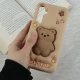 قاب سیلیکونی فیجت دار سامسونگ Galaxy A55 برجسته طرح Luck Bear