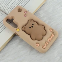 قاب سیلیکونی فیجت دار سامسونگ Galaxy A15 برجسته طرح Luck Bear