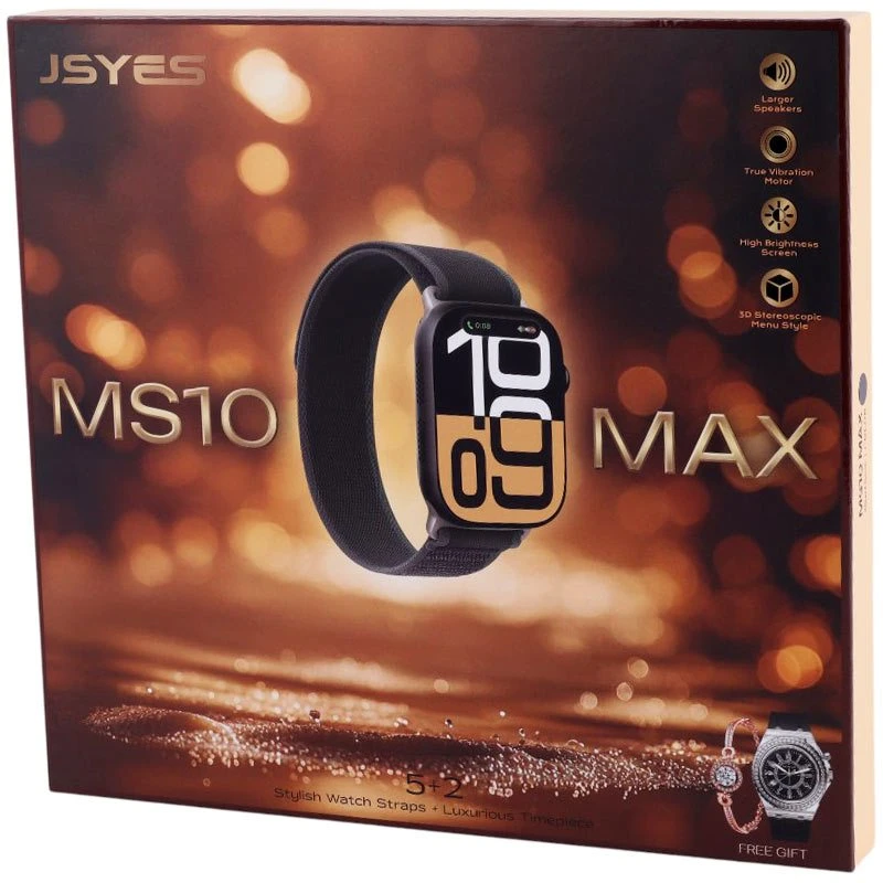 ساعت هوشمند JSYES MS10 MAX + یک عدد ساعت عقربه ای زنانه