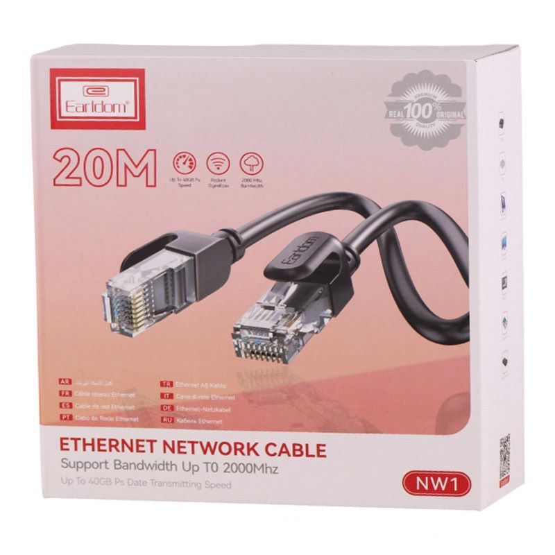 کابل شبکه Earldom ET-NW1 CAT6 20m