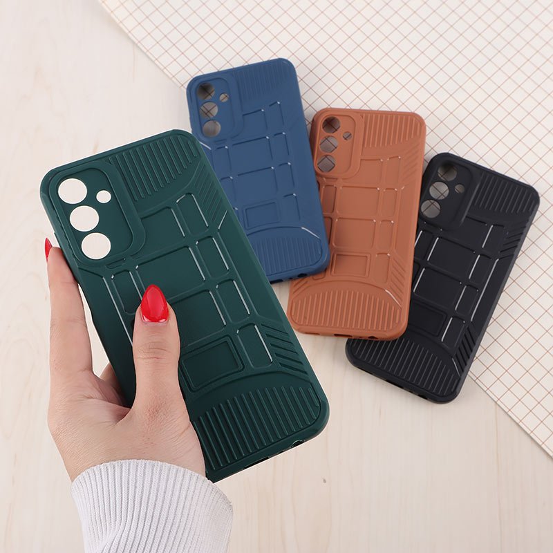 قاب سیلیکونی ژله ای سامسونگ Galaxy A15 پنجره ای محافظ لنزدار