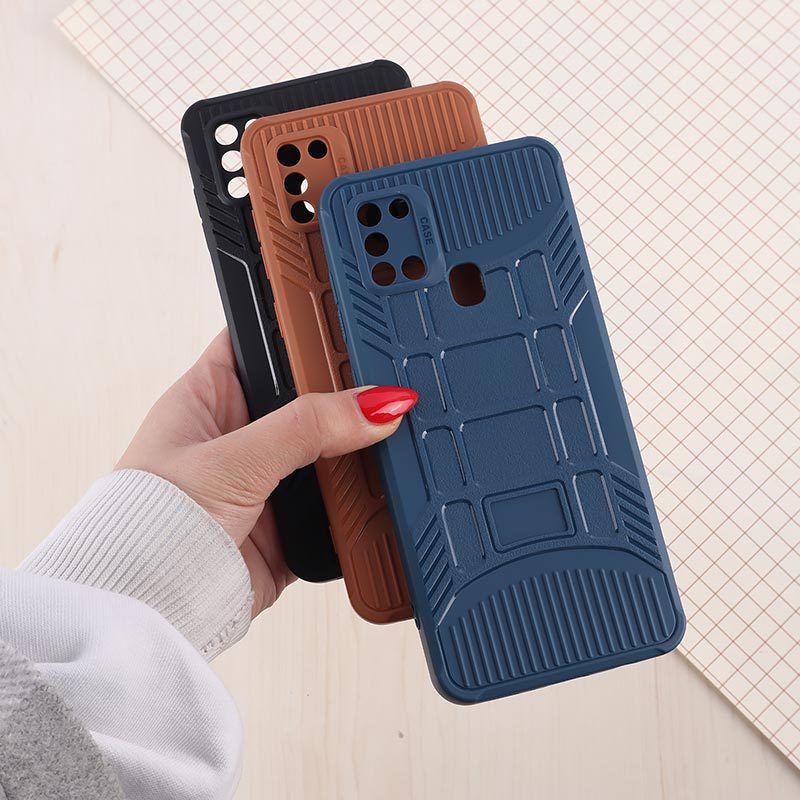 قاب سیلیکونی ژله ای سامسونگ Galaxy A21s پنجره ای محافظ لنزدار