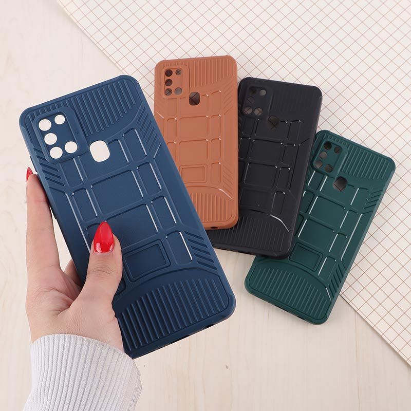 قاب سیلیکونی ژله ای سامسونگ Galaxy A21s پنجره ای محافظ لنزدار