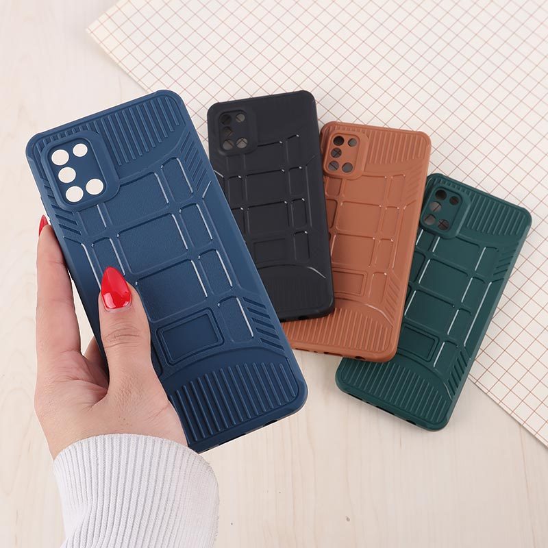 قاب سیلیکونی ژله ای سامسونگ Galaxy A31 پنجره ای محافظ لنزدار