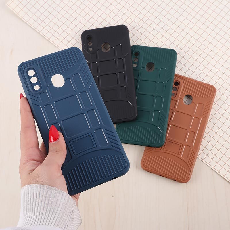 قاب سیلیکونی ژله ای سامسونگ Galaxy A20 / A30 پنجره ای محافظ لنزدار