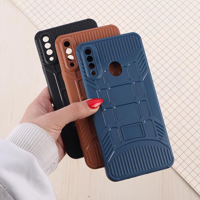 قاب سیلیکونی ژله ای سامسونگ Galaxy A20s پنجره ای محافظ لنزدار