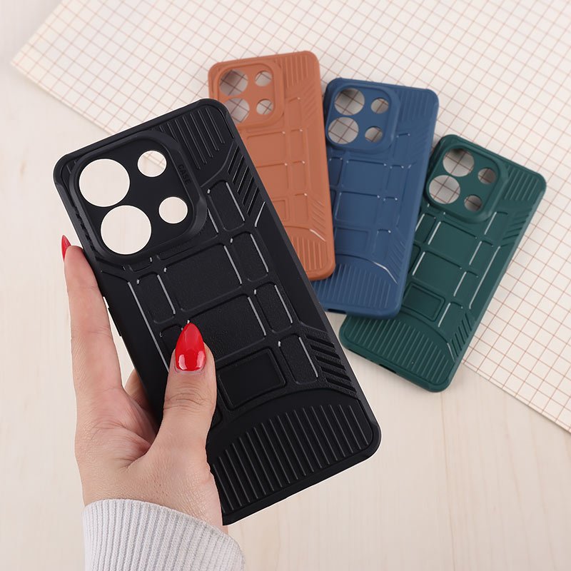 قاب سیلیکونی ژله ای شیائومی Redmi Note 13 4G پنجره ای محافظ لنزدار