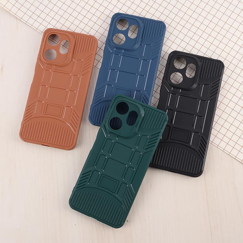 قاب سیلیکونی ژله ای شیائومی Redmi 13C / Poco C65 پنجره ای محافظ لنزدار