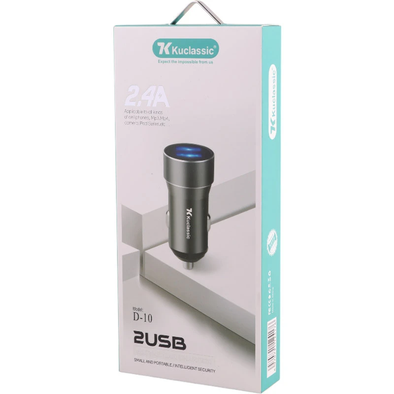 شارژر فندکی Kuclassic D-10 2.4A 15W
