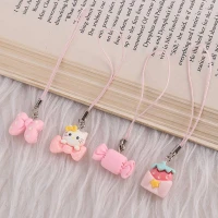 آویز فلش و موبایل فانتزی صورتی