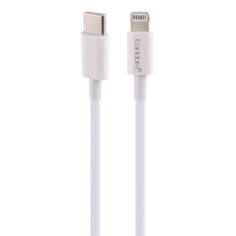 شارژر فندکی فست شارژ Earldom ES-CC11 PD 3A 18W + کابل تبدیل آیفونی