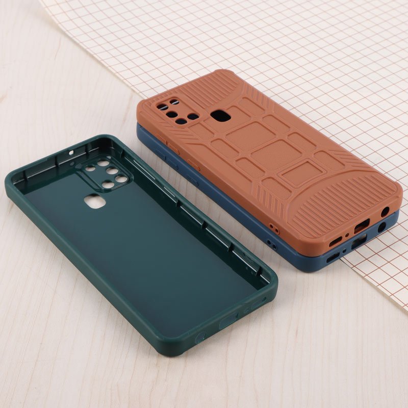 قاب سیلیکونی ژله ای سامسونگ Galaxy A21s پنجره ای محافظ لنزدار