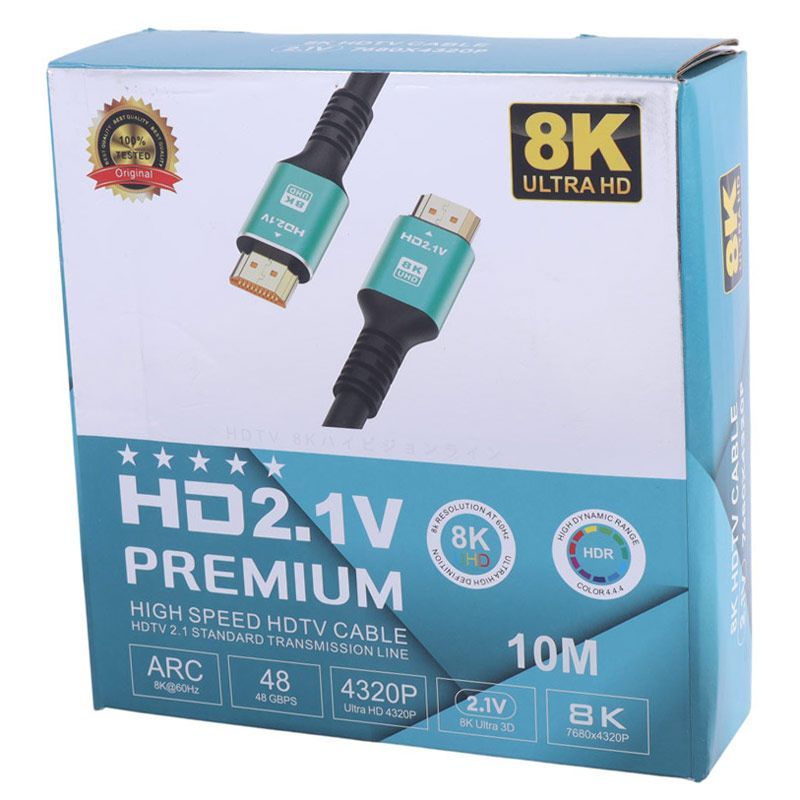 کابل HDMI 8K پریمیوم Premium طول 10 متر