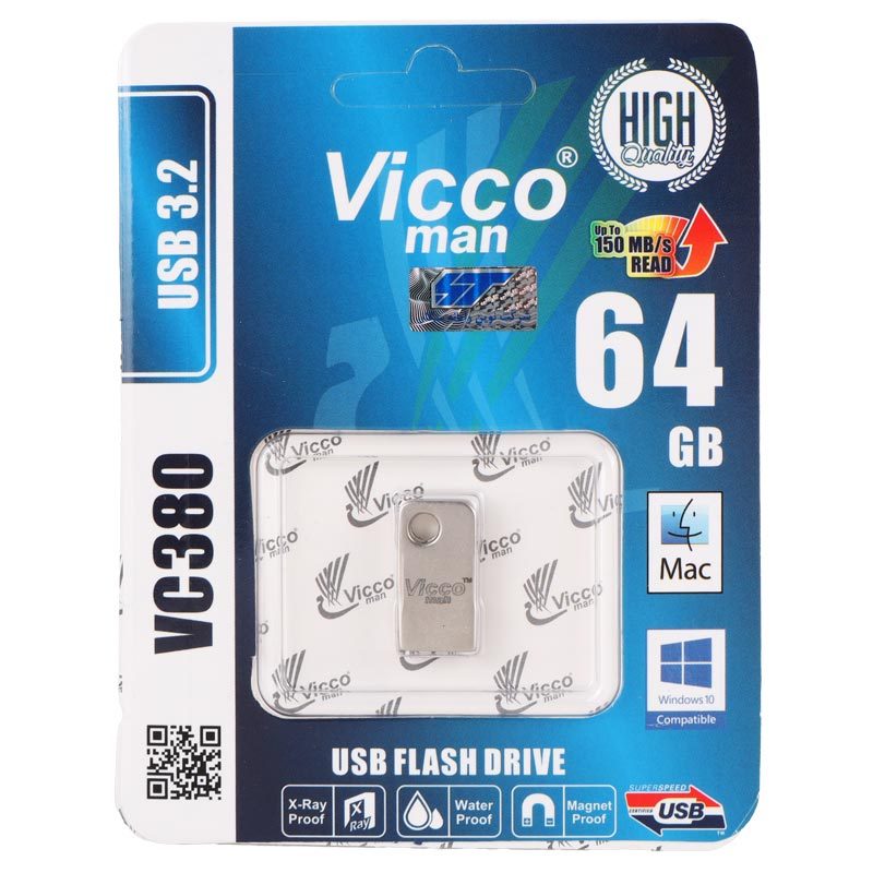 فلش 64 گیگ ویکومن Vicco Man VC380 USB 3.1