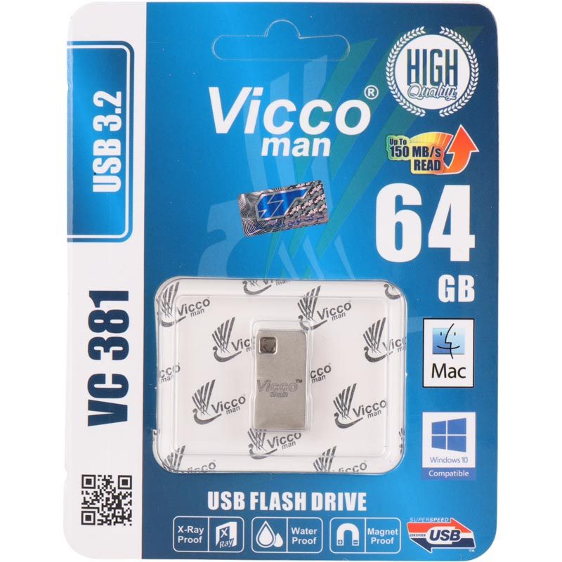 فلش 64 گیگ ویکومن Vicco Man VC381 USB 3.1