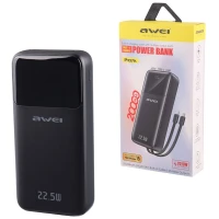 پاور بانک فست شارژ اوی P107K PD 22.5W ظرفیت 20000 میلی آمپر ساعت