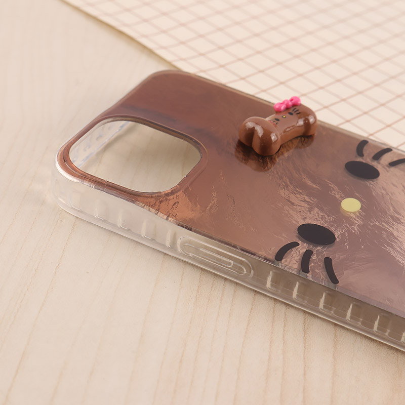 قاب IMD آیفون iPhone 13 / 14 طرح Kitty Kiss برجسته براق