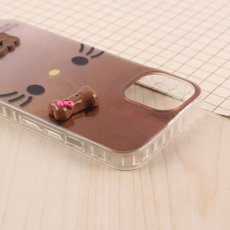 قاب IMD آیفون iPhone 13 / 14 طرح Kitty Kiss برجسته براق