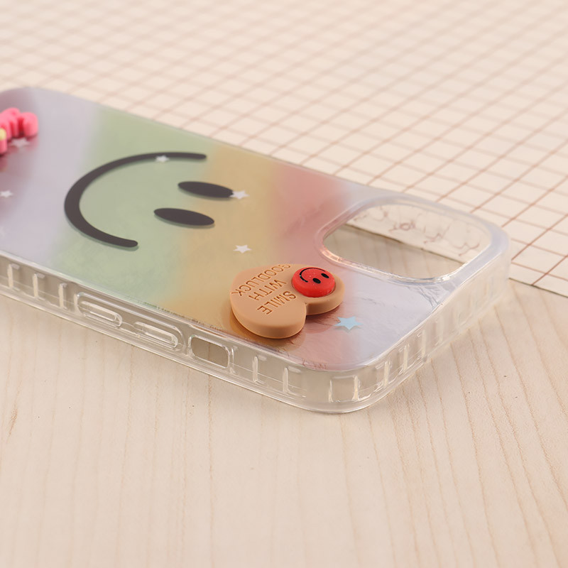 قاب IMD آیفون iPhone 13 / 14 طرح Smile برجسته براق