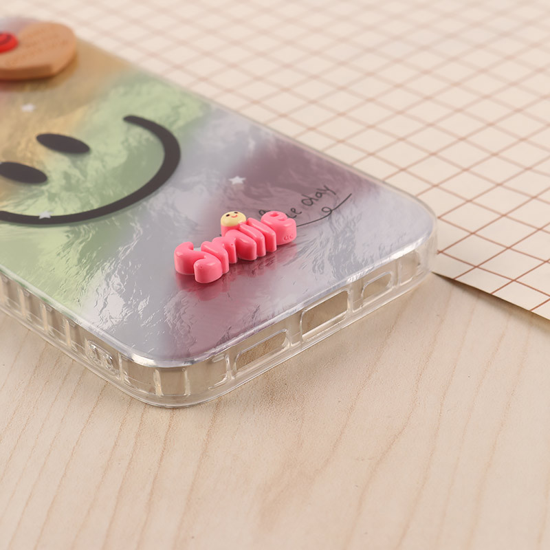 قاب IMD آیفون iPhone 13 / 14 طرح Smile برجسته براق