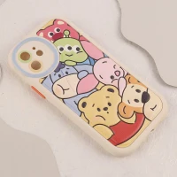 قاب چرمی آیفون iPhone 12 طرح نقاشی برجسته محافظ لنزدار