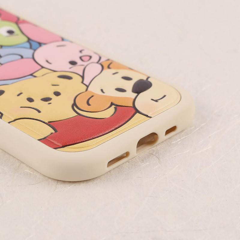 قاب چرمی آیفون iPhone 12 طرح نقاشی برجسته محافظ لنزدار