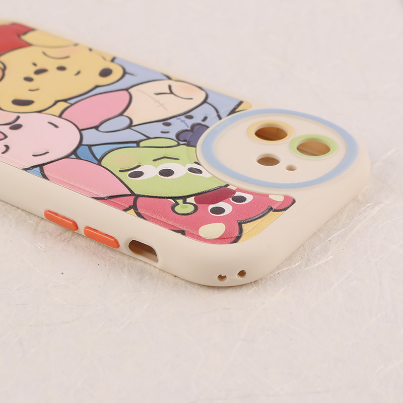 قاب چرمی آیفون iPhone 12 طرح نقاشی برجسته محافظ لنزدار