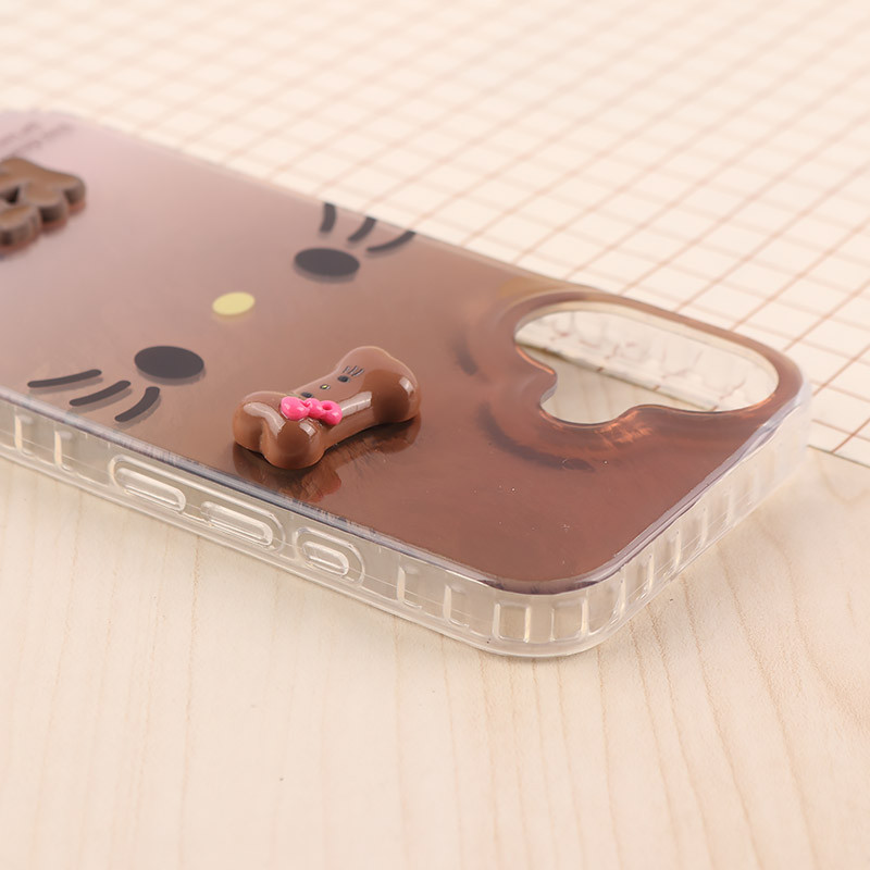 قاب IMD آیفون iPhone 16 طرح Kitty Kiss برجسته براق