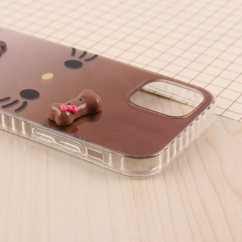قاب IMD آیفون iPhone 12 / 12 Pro طرح Kitty Kiss برجسته براق