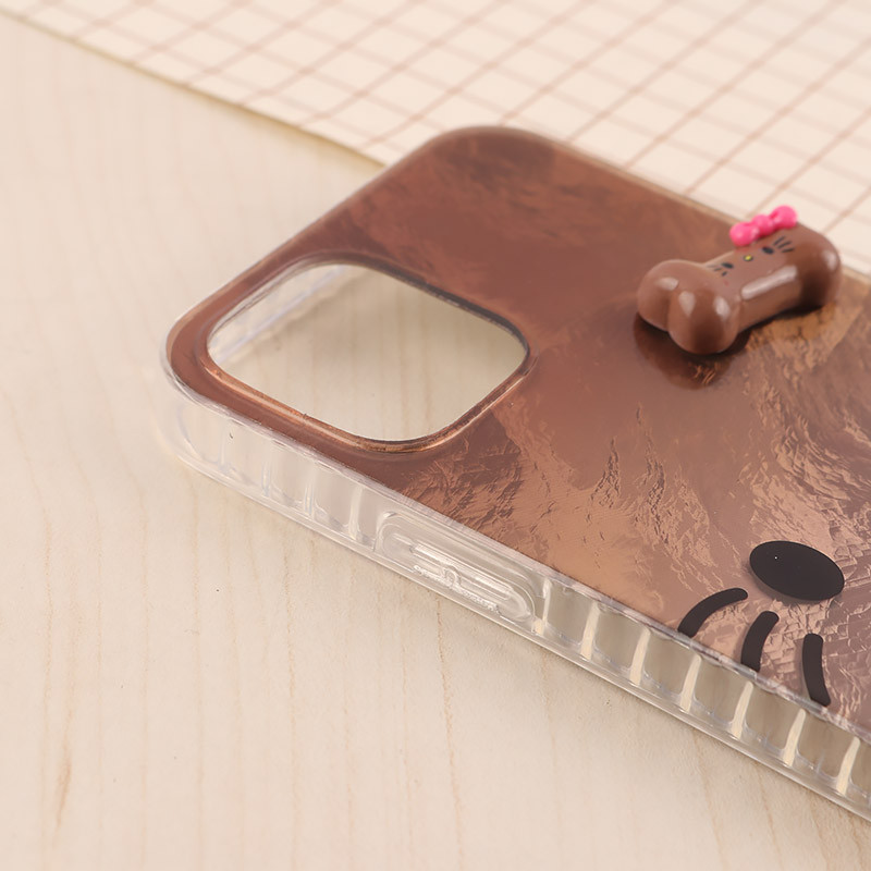 قاب IMD آیفون iPhone 12 / 12 Pro طرح Kitty Kiss برجسته براق