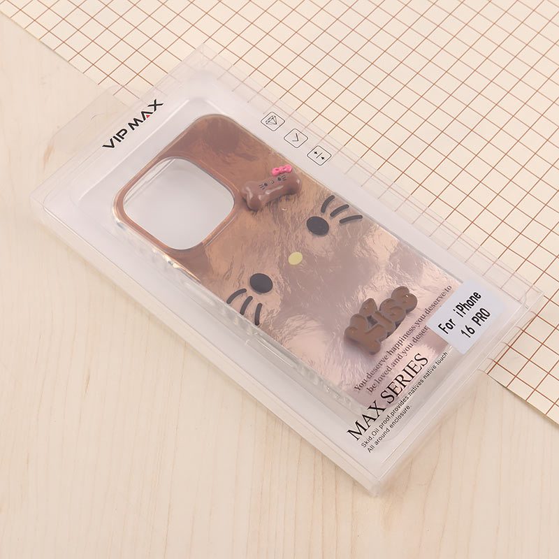 قاب IMD آیفون iPhone 16 Pro طرح Kitty Kiss برجسته براق