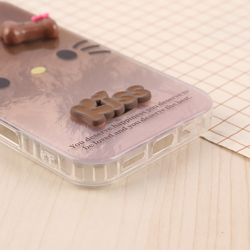 قاب IMD آیفون iPhone 16 Pro طرح Kitty Kiss برجسته براق