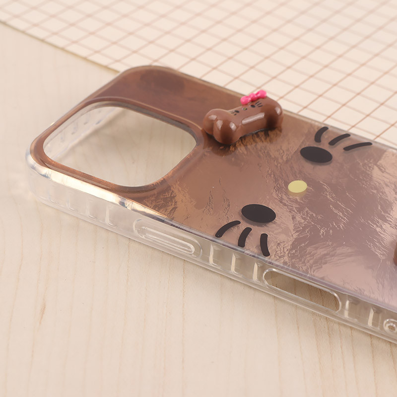 قاب IMD آیفون iPhone 16 Pro طرح Kitty Kiss برجسته براق
