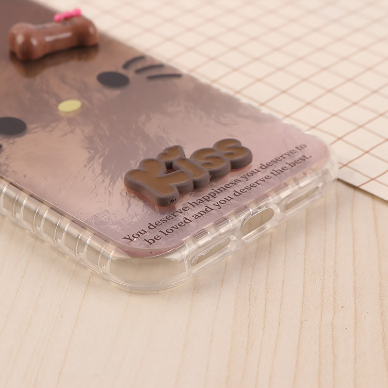 قاب IMD آیفون iPhone 11 طرح Kitty Kiss برجسته براق