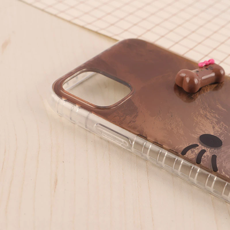 قاب IMD آیفون iPhone 11 طرح Kitty Kiss برجسته براق