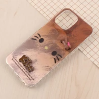 قاب IMD آیفون iPhone 13 Pro Max طرح Kitty Kiss برجسته براق