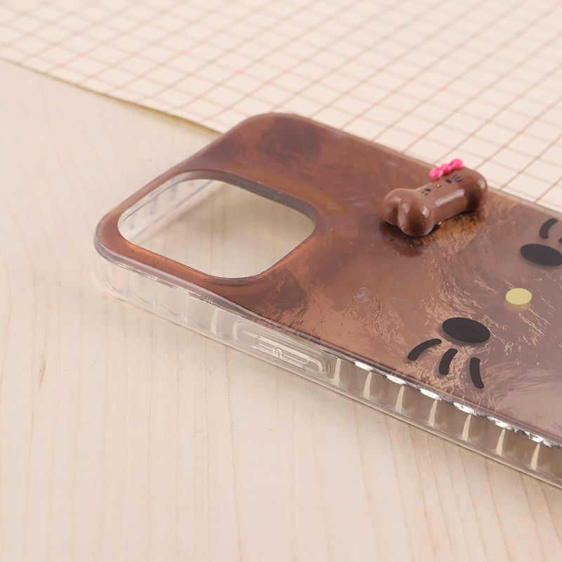 قاب IMD آیفون iPhone 13 Pro Max طرح Kitty Kiss برجسته براق