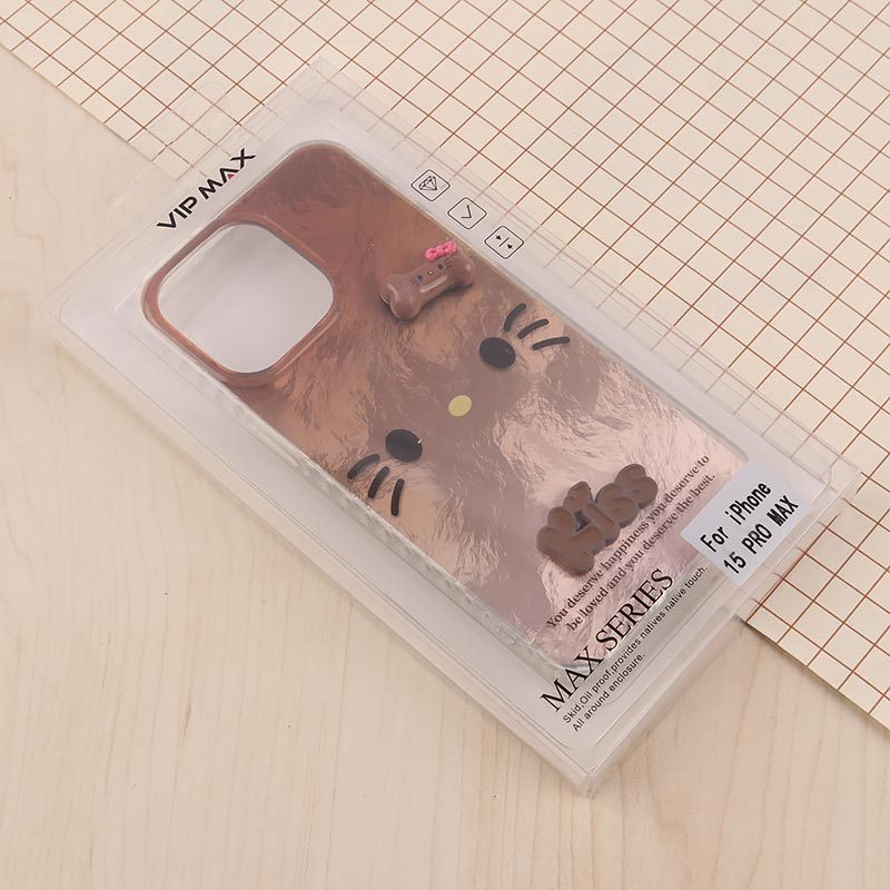 قاب IMD آیفون iPhone 15 Pro Max طرح Kitty Kiss برجسته براق