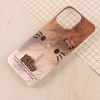 قاب IMD آیفون iPhone 15 Pro Max طرح Kitty Kiss برجسته براق