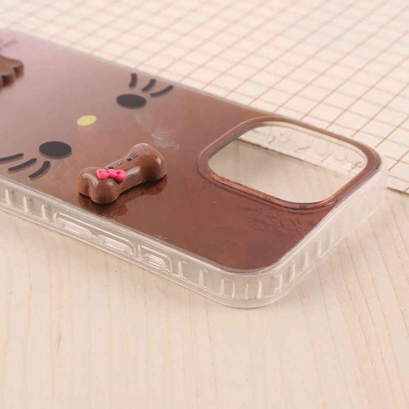 قاب IMD آیفون iPhone 15 Pro Max طرح Kitty Kiss برجسته براق