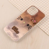 قاب IMD آیفون iPhone 16 Pro Max طرح Kitty Kiss برجسته براق