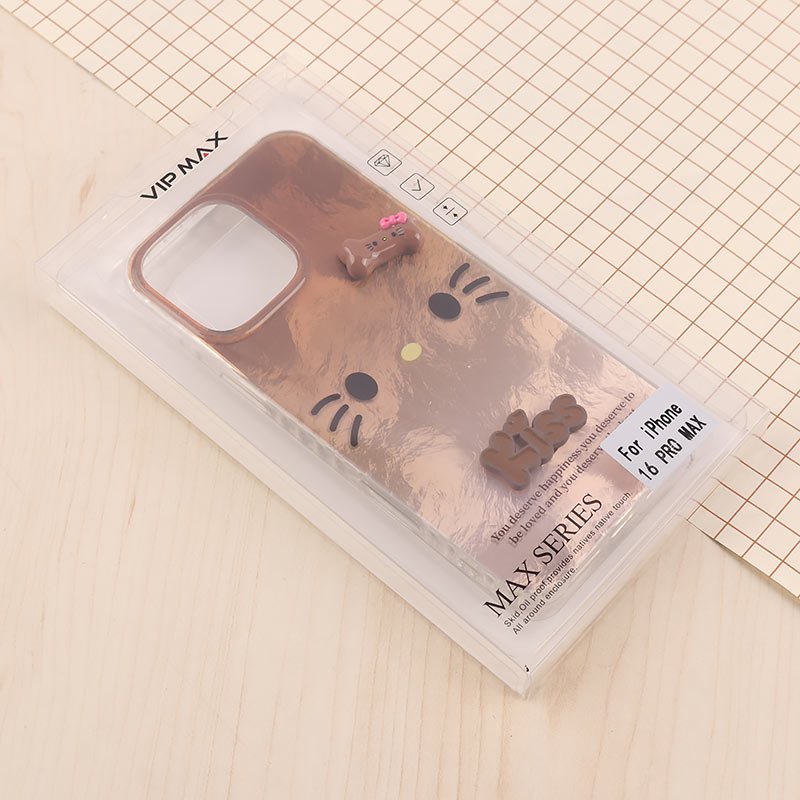 قاب IMD آیفون iPhone 16 Pro Max طرح Kitty Kiss برجسته براق