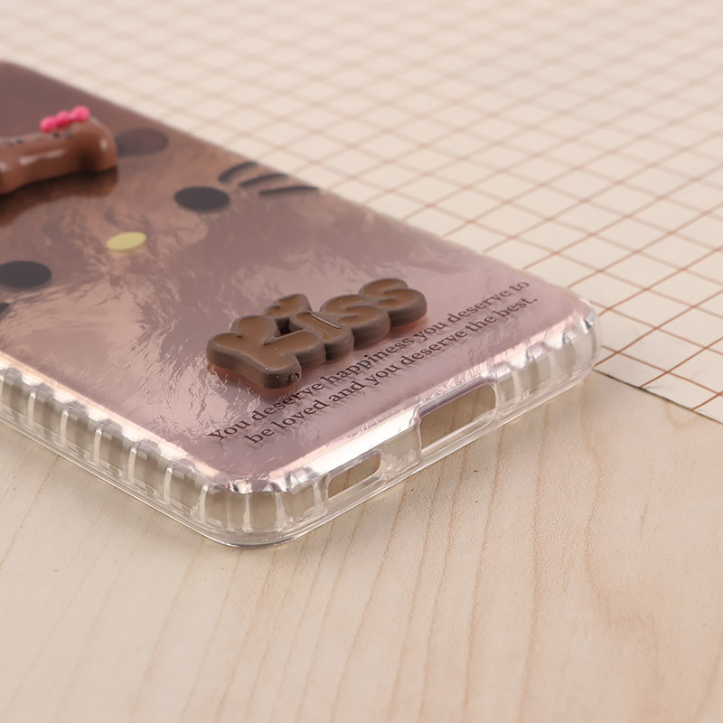 قاب IMD سامسونگ Galaxy S21 FE 5G طرح Kitty Kiss برجسته براق