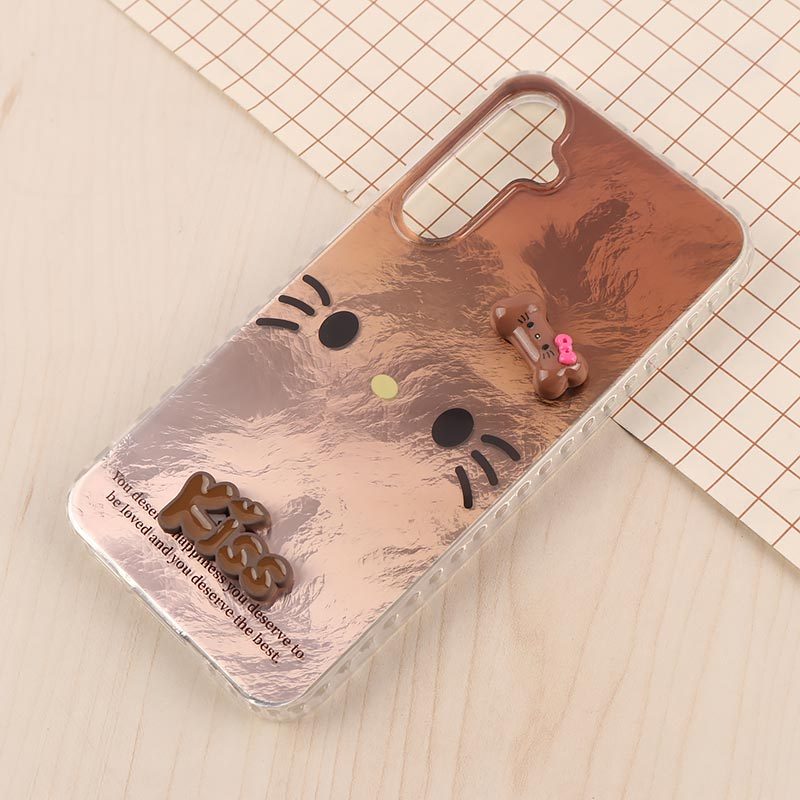 قاب IMD سامسونگ Galaxy S23 FE 5G طرح Kitty Kiss برجسته براق