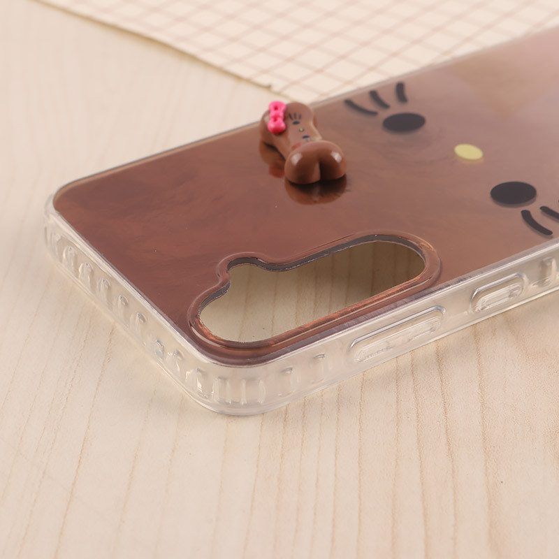 قاب IMD سامسونگ Galaxy S23 FE 5G طرح Kitty Kiss برجسته براق